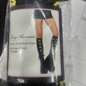 Leg Avenue Emoji Knee Highs